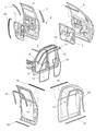 Diagram for 2008 Dodge Ram 2500 Door Seal - 55277217AA