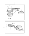 Diagram for Chrysler Air Intake Coupling - 68235293AF