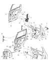 Diagram for 2010 Chrysler PT Cruiser Door Latch Assembly - 5027074AG