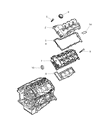 Diagram for 1999 Chrysler LHS Cylinder Head - R6627089