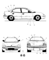 Diagram for Dodge Neon Emblem - RX00CA1AA