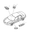 Diagram for Chrysler Sebring Air Bag Control Module - 4672505AD