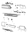 Diagram for 2009 Dodge Challenger Tail Light - 5028780AB