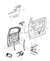 Diagram for 2009 Chrysler Aspen Door Latch Cable - 55362110AB