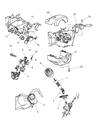 Diagram for Dodge Neon Steering Column - 4664225AE