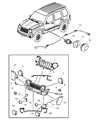 Diagram for 2007 Jeep Liberty Headlight - 55157140AA