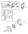 Diagram for Dodge Durango Wheel Hub - 52104499AE