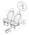 Diagram for 2007 Chrysler PT Cruiser Seat Cover - 1GE911D5AA