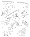 Diagram for 1997 Chrysler LHS Fender - 4580591