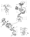 Diagram for 1997 Dodge Dakota Brake Line - 52009148AB