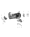 Diagram for 2007 Dodge Nitro Transmission Mount - 52125139AC