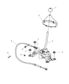 Diagram for Chrysler PT Cruiser Shift Knob - 1BX45DKAAA