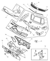 Diagram for Dodge Neon Dash Panels - 5066344AB