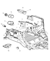 Diagram for 2006 Jeep Commander Cup Holder - 1FX431D5AA