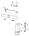 Diagram for Jeep Liberty Tail Light - 55157347AB