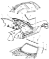 Diagram for 2003 Dodge Viper Weather Strip - 4865561AA