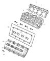 Diagram for Dodge Durango Valve Cover Gasket - 5114179AA