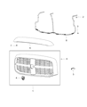 Diagram for Dodge Ram 5500 Grille - 55077767AF