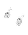 Diagram for 2015 Chrysler 200 Horn - 68207362AA