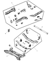 Diagram for Dodge Radiator Support - 5115410AA