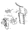 Diagram for Jeep Grand Cherokee Cooling Fan Assembly - 52079528AB