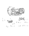 Diagram for 2007 Jeep Grand Cherokee Transmission Mount - 52124085AB