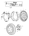 Diagram for Jeep Compass Parking Brake Shoe - 2AMV2306AA