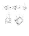 Diagram for Chrysler Air Bag Control Module - 68405565AC