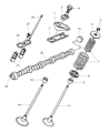 Diagram for Mopar Rocker Arm Pivot - 5245336