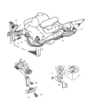 Diagram for Mopar Transmission Oil Cooler Hose - 4883317AB
