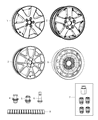 Diagram for Dodge Journey Spare Wheel - 1EK85PAKAB