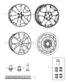 Diagram for 2011 Dodge Journey Spare Wheel - 1EK85PAKAB