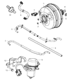 Diagram for 2011 Dodge Challenger Brake Booster - 68089129AA