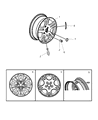 Diagram for 2006 Dodge Stratus Wheel Cover - 4782258AB