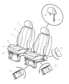 Diagram for Chrysler PT Cruiser Seat Cover - 1CY541D5AA