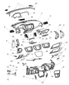 Diagram for Chrysler Steering Column Cover - 1UY38DX9AD