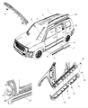 Diagram for 2009 Jeep Patriot Door Moldings - 1BB37WS2AB