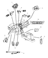 Diagram for 2007 Jeep Wrangler Clock Spring - 68000477AA