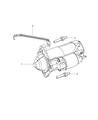 Diagram for 2011 Dodge Journey Starter Motor - RL080459AA