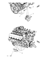 Diagram for Chrysler Aspen Engine Mount Bracket - 52855588AD