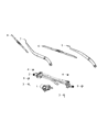 Diagram for Chrysler Wiper Pivot - 68316736AA