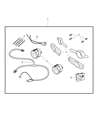 Diagram for 2009 Chrysler Town & Country Fog Light - 82211072