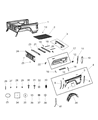 Diagram for Jeep Gladiator Wheelhouse - 68341320AA