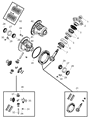 Diagram for 2010 Dodge Dakota Differential - 4384286AB