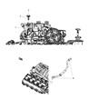 Diagram for Ram 1500 Crankcase Breather Hose - 68340603AA