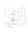 Diagram for Dodge Sprinter 2500 Door Hinge - 68006563AA