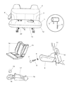 Diagram for 2004 Chrysler Town & Country Seat Cushion - ZA461D5AA