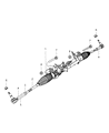 Diagram for 2018 Dodge Challenger Steering Gear Box - 68244586AB