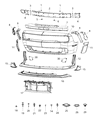 Diagram for Dodge Challenger Air Deflector - 68315879AB