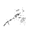 Diagram for Jeep Commander Steering Column Cover - 1JE44XDVAA